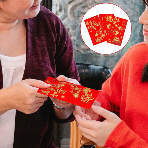 36pcs Chinese Red Envelopes, 2024 Year of Dragon Red Packets Hong Bao Lucky Money Envelopes for Chinese Lunar New Year Spring Festival Wedding Bir...