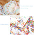 1000PCS Mixed Glass Seed Beads Glass Bugle Beads, 1.5-4.5mm Green Tube Loose Glass Seed Spacer Beads for Jewelry Making, Glass Bugle Beads for Bra...