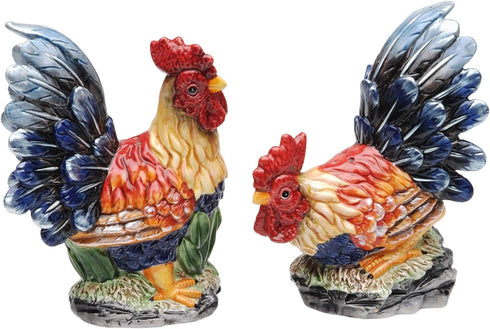 Appletree Design Barn Yard Rooster Salt and Pepper Set, 4-1/2-Inch...