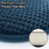Blue Foam Seat Cushions Kitchen Chairs Pads for Dining Chairs Non Slip Office Seat Cushions Washable U Shaped Soft Thick Large Metal Wooden Chair ...