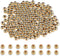 200 PCS Gold Filled Spacer Beads, 4mm Smooth Round Gold Spacer Beads Bracelet Filled Beads 14k Small Gold Beads for DIY Layered Necklace Beads Bra...