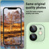 Korecase [ 2 Pack Camera Lens Protector for iPhone 12, Aluminum Metal Lens Film, 9H Hardness Tempered Glass Camera Screen Cover,Bubble Free,Strong...