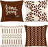 YCOLL Pillow Covers 18x18 Set of 4, Modern Sofa Throw Pillow Cover Decorative Linen Fabric Pillow Case for Couch Bed Car, Coffee...