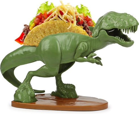 Funwares Original Tacosaurus - Dinosaur Taco Holder, Fun and Practical White Elephant Gift, Hold 2 Tacos...