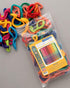 Friendly Loom | 7” Traditional-Sized Multicolor Potholder Weaving Loops | Craft 2 Cotton Potholders...