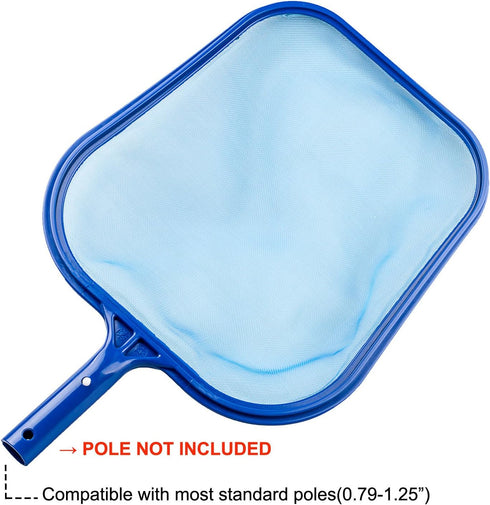 Leaf Skimmer Net Swinging Pool Skimmer Above Ground Pool Maintenance - Fine Mesh Net - for Cleaning Surface of Swimming Pools, Hot Tubs, Spas and ...