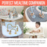 High Chair Toys with Suction Cups | Silicone & Wooden High Chair Suction Cup Toys for Babies 6-12 Months | Engaging Baby Teething Toys (Mustard Ye...