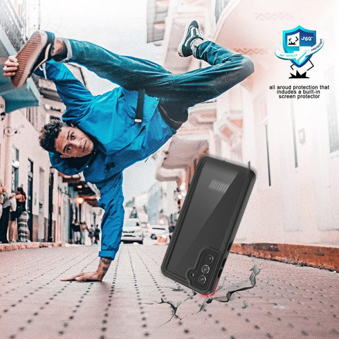 for Samsung Galaxy S21 Case Waterproof IP68 Certified Dustproof Shockproof Dirtproof Snowproof Rugged Cover Built-in Screen Protector for Samsung ...