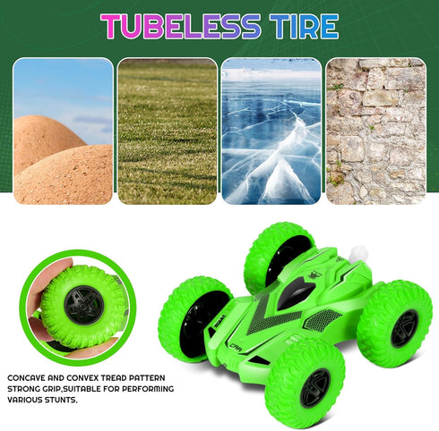 RC Stunt Cars for Boys Age 6 Year Old Kids Toys RC Cars with Lights UP 4WD 2.4Ghz Double Sided 360° Rotating RC Truck Kids Easter, Halloween Xmas ...
