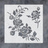 GSS Designs Corner Flower Rose Stencil - Reusable Stencils for Painting on Wood Canvas Wall Furniture - Mylar Stencil for Crafts and Decorations 1...