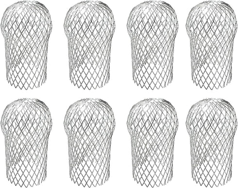 8 Pack Gutter Guards, Gutter Downspout Guard, Expand Aluminum Gutter Guard Strainer Filter, Gutter Downspout Protectors, Stops Blockage Leaves Deb...