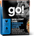 GO! SOLUTIONS Skin + Coat Care Wet Dog Food - Shredded Chicken Recipe with Grains - Complete & Balanced Nutrition for All Life Stages, 12.5 oz...