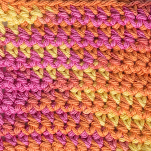 Lily Sugar 'N Cream The Original Ombre Yarn, 2oz, Gauge 4 Medium, 100% Cotton, Playtime - Machine Wash & Dry...