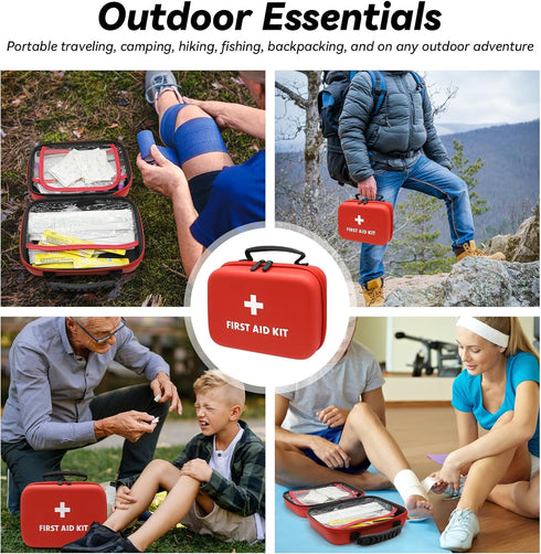 Faylapa Home Car Empty First Aid Bag, 9x7x3 inches Camping Waterproof Case for Travel, Boat, Office, Sports, Hiking, Outdoor (Bag Only)...