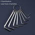 Allen Wrench Hex Key Set, 8 in 1 Metric L Shape Hexagon Head Wrench, Wrench Size: 1.5mm, 2mm, 2.5mm, 3mm, 3.5mm, 4mm, 5mm, 6mm...
