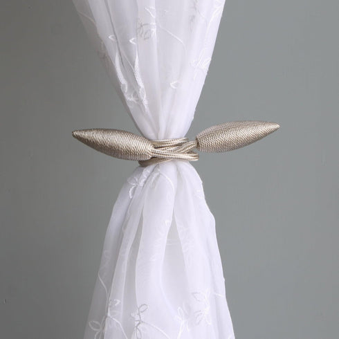 Valea Home 2 Pieces Curtain Tiebacks Clips Creative Window Drape Twist Tie Backs European Style Custom Made Curtain Holders Decorative Draperies H...