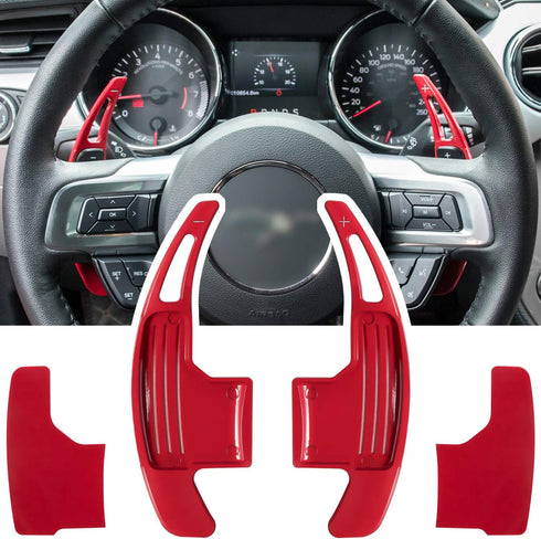 Steering Wheel Shift Paddle Extended Shifter Trim Cover for Ford Mustang 2015 2016 2017 2018 2019 2020 2021 2022 2023 Interior Decoration Accessor...