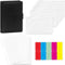 PU Leather Budget Binder Notebook Planner with 40 Pages Loose-Leaf Filler Paper, Stainless Ring Binder, 6 Zipper Bags, 10 Category Stickers, 2 Pen...