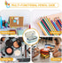 Sonuimy Large Capacity Pencil Case Pouch, Cute Aesthetic Big Capacity Zipper Pencil Cases Pen Portable Office Stationery Makeup Bag, Desk Organize...