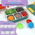 6x1.6 Oz Salad Dressing Containers With Lids, Small Leakproof Reusable Stainless Steel Salad Dressing Container To Go For Lunch Boxes,Sauce contai...