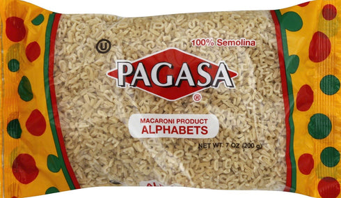 Pagasa Pasta Alphabets, 7 oz...