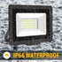 AUXTINGS 30W LED Flood Lights Outdoor Security Lights 3000LM Outside Lamp 4000K Warm White Spot Light Exterior Lighting for Yard Backyard House Co...