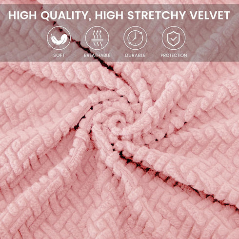 MIFXIN Computer Office Chair Cover Stretch Elastic Slipcover 2 Piece Stretchable Knitted Universal Computer Chair Seat Cover Furniture Protector f...