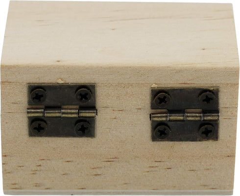 Creative Hobbies 12-Pack Mini Wooden Treasure Boxes with Locking Clasp - Unfinished Wood Treasure Chest for Party Favors, DIY Projects, Home Decor...