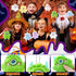Hungdao 12 Pcs Mini Stuffed Animal Bulk Small Devil Plush Keychain Easter Gifts for Kids Mini Emotion Plush Animals Toys Christmas Goodie Bag Fill...