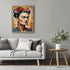 Posterizer 1 pcs- Frida Kahlo inspied print with flower crown-Famous Figures Art Collection-Floral Botanical Art- Living Room Bedroom Decor- unfra...