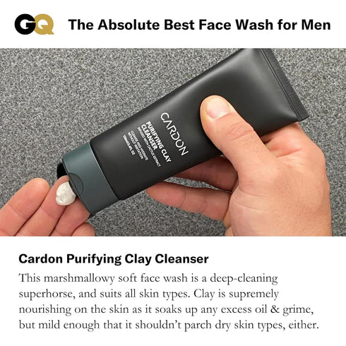Cardon Men's Deep Pore Cleaning Clay Face Wash, 4x Better Than Charcoal, Oily, Acne-Prone Skin | Korean Premium Skin Care | Remove Face Oil & Dirt...