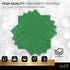 100 Pack Green Beverage Napkins, Big Party Pack, 2 Ply, Ideal for Wedding, Party, Birthday, Dinner, Lunch, Cocktails. (5” x 5”) by Amcrate...