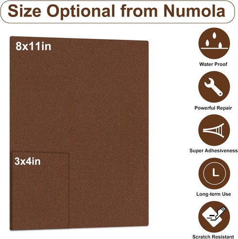 Numola Leather Repair Patch 8×11 inch Self-Adhesive Leather Repair Tape, Scratch/Holes Vinyl Repair Kit for Couch, Car Seat, Sofas, DIY Furniture ...