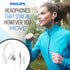 Philips Over The Ear Earbuds, Flexible Wrap Around Earbuds, Around Ear Headphones with Mic Behind The Ear Headphones, Perfect for Sports, Running,...
