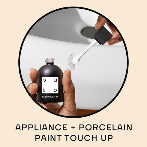 soto White Paint Touch Up, Appliance + Porcelain, High-Gloss Finish (No. 07 In Situ White) - 1.5 Ounces/45 Milliliters of Enamel + Bathtub Repair ...
