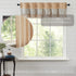 VHC Brands Kaila Country Cottage Ruffled Gold Ticking Stripe Curtain Valance 16x60...