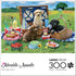Buffalo Games - Adorable Animals - Puppy Park Picnic - 300 Large Piece Jigsaw Puzzle for Adults Challenging Puzzle Perfect for Game Nights...