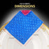Durable Quilted Dish Cloth for Washing Dishes - Reusable Scouring Pad- Sponge Alternative for Non-Scratch Cleaning Sink Scrubber - for Dishes, Til...