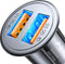 Super Fast Car Charger USB Fast Charge AINOPE Android Car Charger Adapter 45W All Metal Lighter USB Charger Quick Charge for iPhone 15/14/13/12/11...