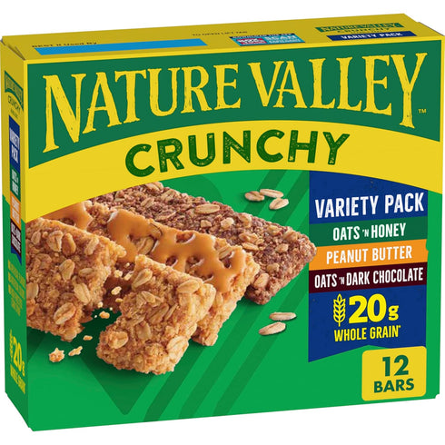 Nature Valley Crunchy Granola Bars, Variety Pack, 12 Ct, 8.94 oz (6 Pouches)...