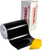 ORACAL 651 Multi-Colored Vinyl Solvent-Based Adhesive-Backed Calendared Wrap Decals w/Yellow Multi-Purpose Squeegee (12" x 5ft, Black)...