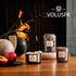 Voluspa Makassar Ebony & Peach, Mini Tin Candle, 4 oz, 25 Hour Burn Time, Coconut Wax for Clean Burning, Handcrafted in The USA...