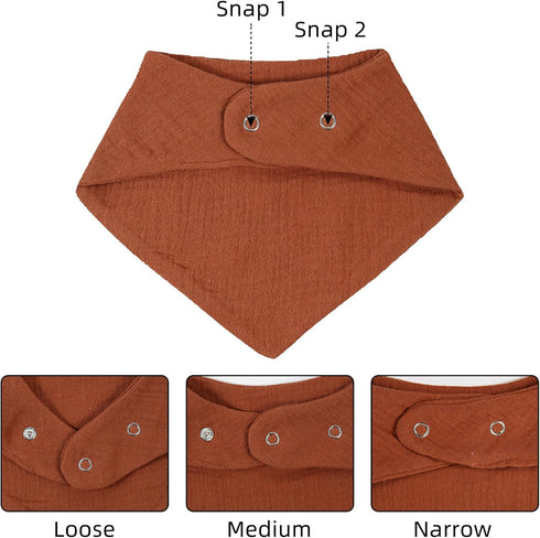 Baby Bibs for Drooling and Teething 10 Pack - Muslin Baby Bibs for Boys 0-6 Months, Baby Bandana Bibs 6-12 Months, Baby Essentials Newborn Infant ...
