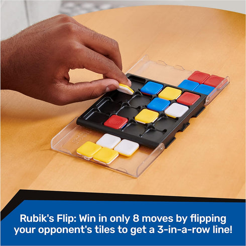 Rubik's Pack & Go, 3 Game Bundle Race Flip Capture 2-Player Sequence Board Games 3D Puzzle Travel Game Gift Set, for Adults & Kids Ages 7+ Amazon ...