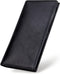 VISOUL Mens Leather Long Checkbook Bifold Wallets with RFID Blocking, Breast Pocket Tall Billfold Secretary Wallet for Men with Card Slots (Black)...