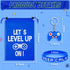 Shappy 36 Pieces Includes Video Game Bracelets Wristbands Gaming Party Bags with Drawstring Game Controller Keychains for Video Game Birthday Part...
