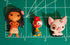 The Disney's Moana Collection - Buttons by Dress It Up Buttons and Embellishments - Moana, Hei Hei, and Pua....
