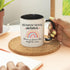 YouNique Designs Homeschool Mom Mug, 11 Ounces, Unique Mothers Day Coffee Mug from Daughter and Son, Best Mom Ever Mug, Mom Coffee Cup (Black Hand...