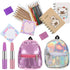 Zhanmai Mini Doll Backpack with 10 Stationery Surprises Inside, Pink, Unisex...