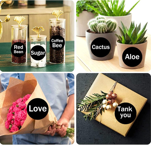 300 Blank Spice Jars Labels Chalkboard Stickers– 1.5" Round Chalkboard Kitchen Pantry Labels for Canning,Mason or Spice Jar –Waterproof & Repeatab...